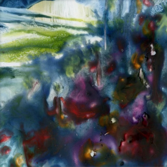 Encaustic Painting, Floral Abstract Kathy Morton Stanion - Encaustic Floral 28 - Picture 1 of 2